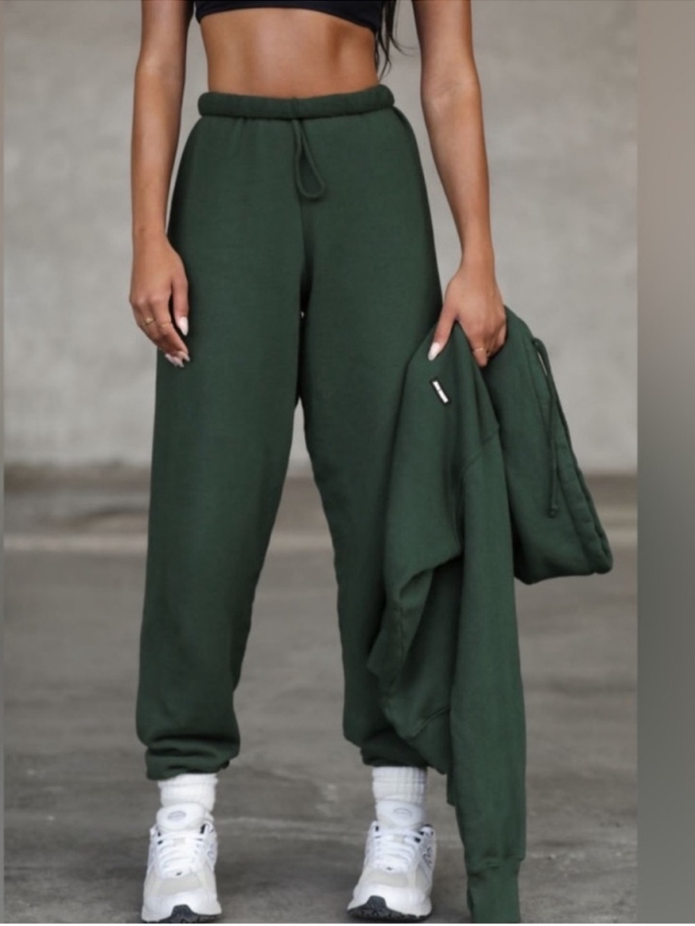 ♡ Joah Brown Pine Oversized French Terry Joggers